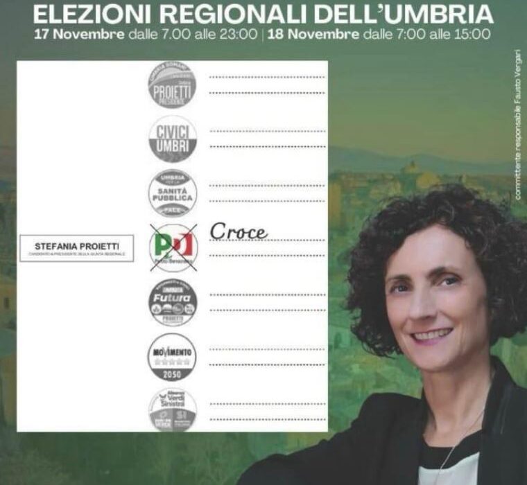 Elezioni Umbria 24 Candidata al consiglio regionale Cristina Croce