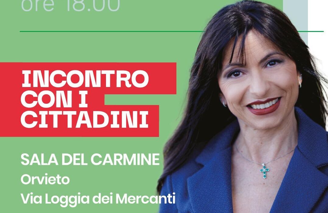 Stefania Proietti Candidata a Presidente della Giunta Regionale 1 Novembre ore 18,00