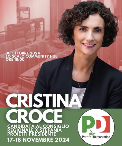 Cristina Croce Candidata al Consiglio Regionale dell'Umbria