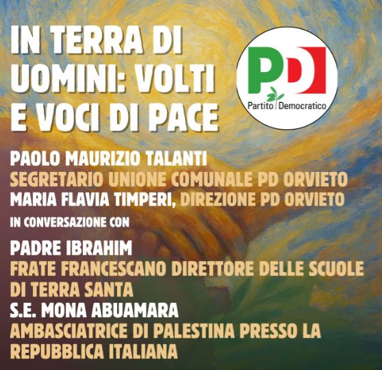 VOLTI E VOCI DI PACE 31ott ore 21,30 Sala Carmine Orvieto