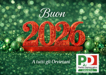 Buon 2026 a tutti gli Orvietani dal PD di Orvieto e dai suoi Circoli