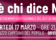 “C’è chi dice NO” Palazzo del Popolo Orvieto martedì 17 ore 21
