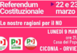 Le nostre ragioni per il NO 9-3-26 Casa del Popolo Ciconia
